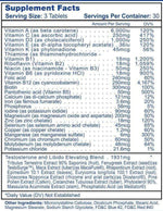 Hi-Tech Pharmaceuticals Testovite mutli vitamin for men fact