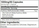 Optimum Nutrition HMB 1000 90 Caps|Lowcostvitamin.com|Amino Acids