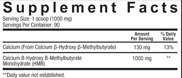Core Nutritionals HMB Powder 90 servings|Lowcostvitamin.com|Recovery