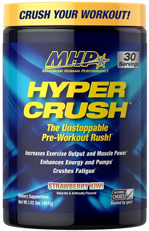 MHP Hyper Crush muscle pumps blue raspberry