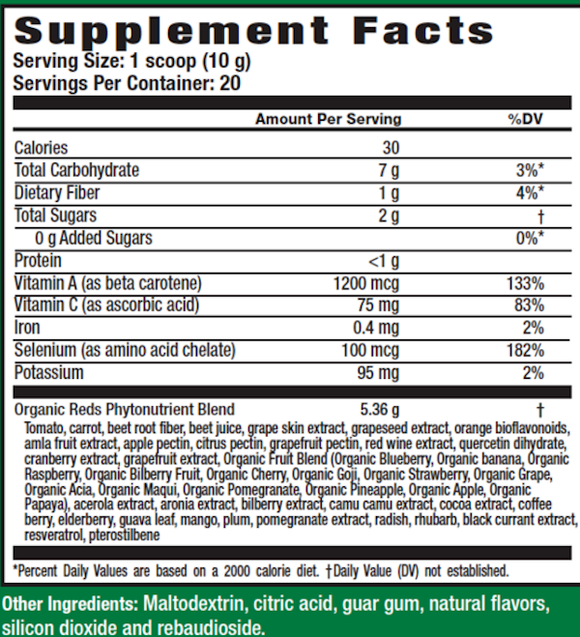 MHP Fit & Lean Immune Reds|Lowcostvitamin.com|Greens - Superfoods