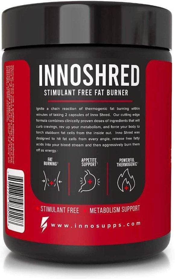 Inno Supps Inno Shred Stimulant Free 60 caps|Lowcostvitamin.com|Grains of Paradise