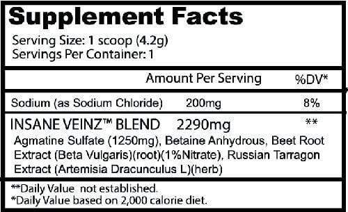 Insane Labz Insane Veinz Non-Stim Pre Workout|Lowcostvitamin.com|Muscle Pumps