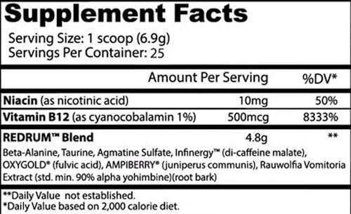 Insane Labz Redrum 25 servings|Lowcostvitamin.com