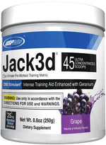USP Labs Jack3d DHMA pre-workout grape