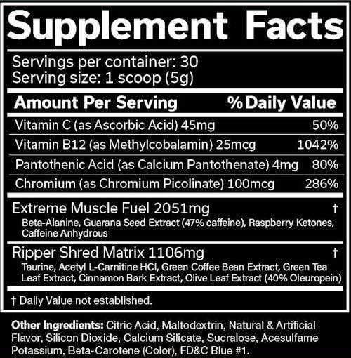 JNX Sports The Ripper Pre-Workout|Lowcostvitamin.com|