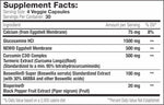 Serious Nutrition Solutions Joint Support XT Fact