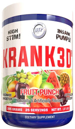 Hi-Tech Krank3d Pre-Workout muscle growth razzberry