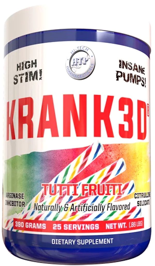 Hi-Tech Krank3d Pre-Workout muscle growth pumps