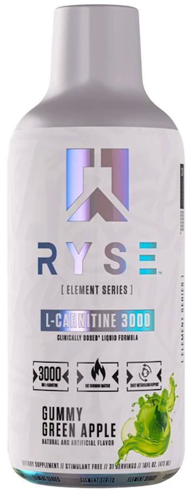 Ryse Supplements Liquid L-Carnitine 3000 31 servings|Lowcostvitamin.com
