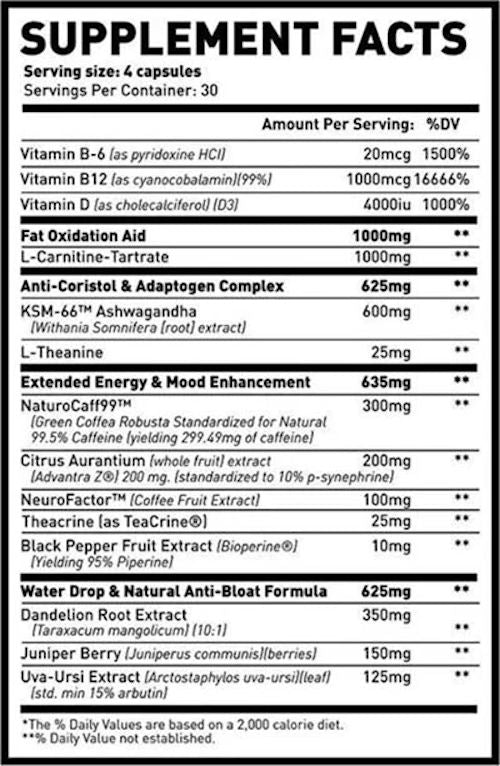 Man Sports Lean Ph.D Fat Burner 120 caps.|Lowcostvitamin.com|Carnitine