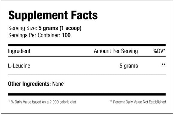 Serious Nutrition Solutions Leucine 100 Servings|Lowcostvitamin.com|Recovery