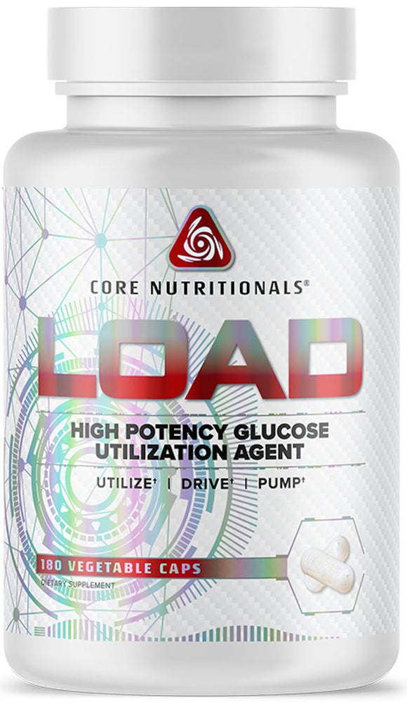 Core Nutritionals Load High Potency Glucose Agent 180 Capsules|Lowcostvitamin.com|Sugar Control