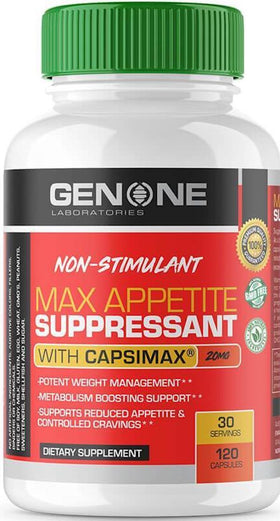 Genone Labs Max Appetite Suppressant 120 caps|Lowcostvitamin.com|Appetite Control
