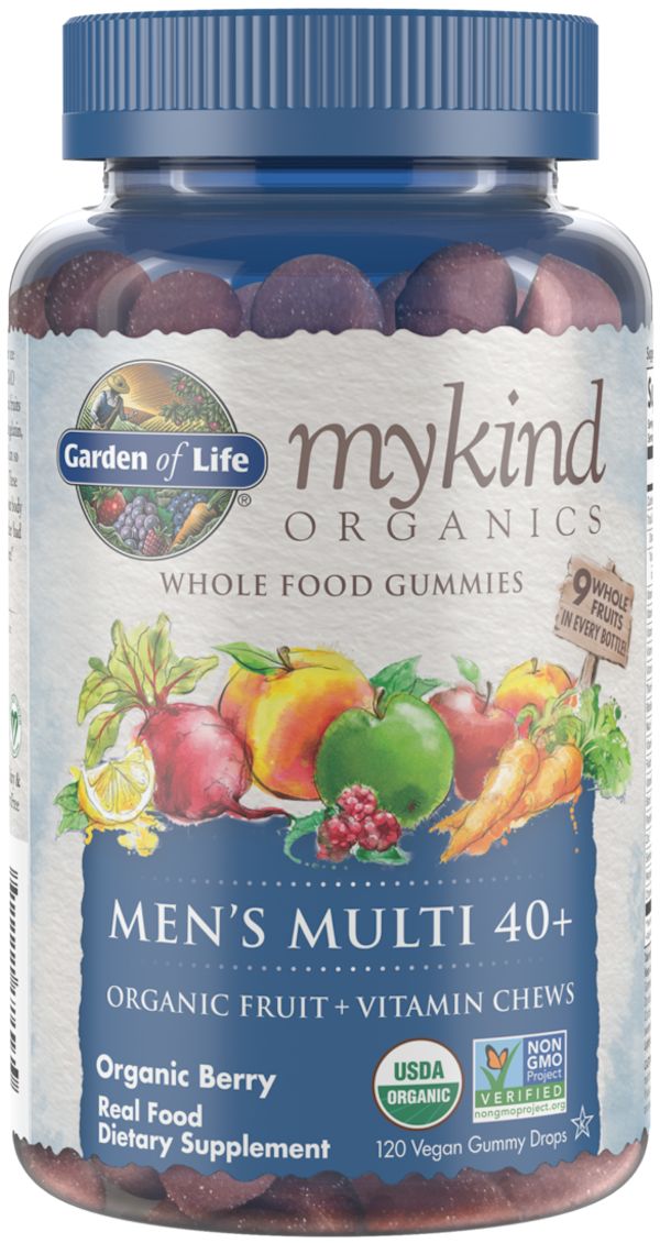 Garden Of Life mykind Organics Men's 40+ Multi Gummies|Lowcostvitamin.com