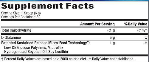 MHP Glutamine-SR 50 serving|Lowcostvitamin.com|Glutamine