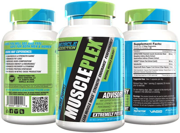 Muscle Addiction Muscle Plex 60 veg caps|Lowcostvitamin.com|Muscle Builder