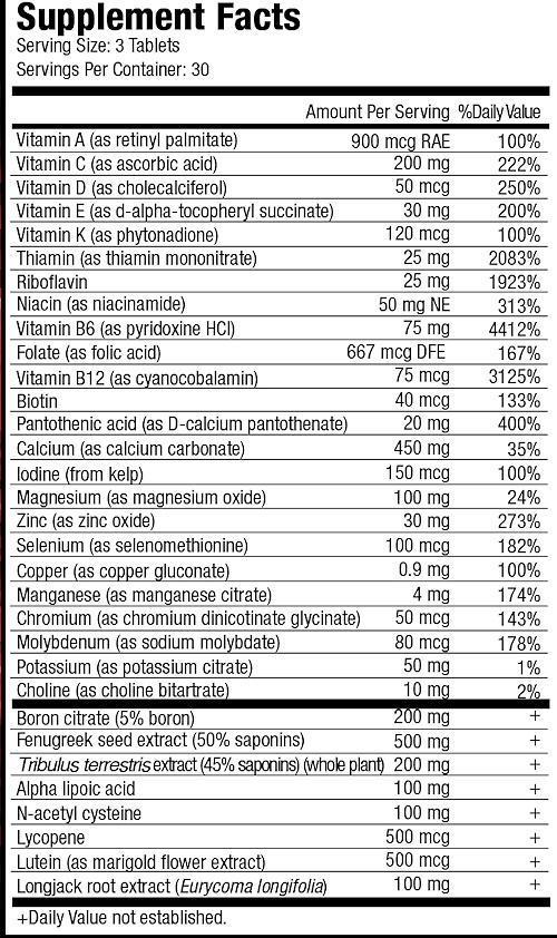 MuscleMeds Vitamin T 90 Tabs|Lowcostvitamin.com|Multi Vitamin