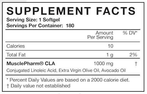 MusclePharm CLA 180 softgel|Lowcostvitamin.com|