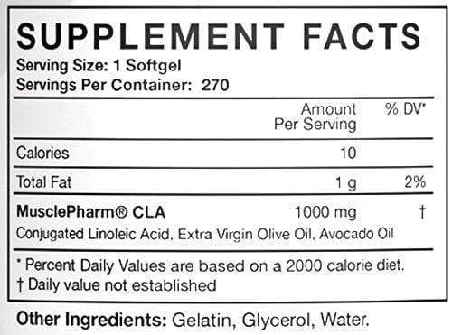 MusclePharm CLA 270 softgel|Lowcostvitamin.com|CLA