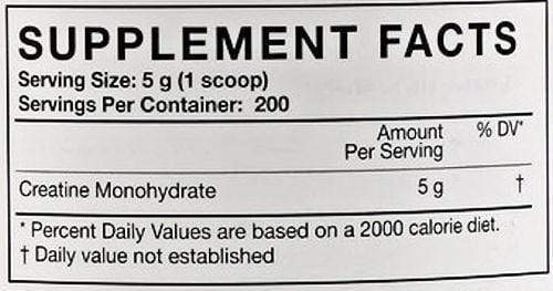 MusclePharm Creatine Essentials 1000gms 200 servings|Lowcostvitamin.com|Creatine