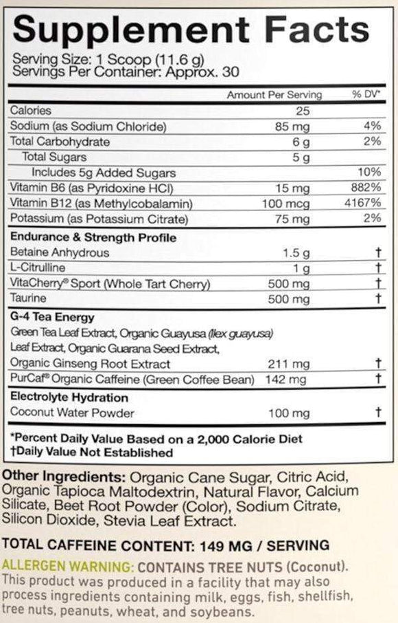 MusclePharm Pre-Workout Natural 30 servings|Lowcostvitamin.com|