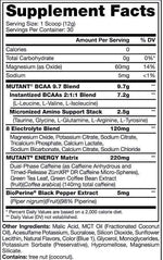 Mutant Nutrition BCAA Mutant BCAA Energy 30 servings