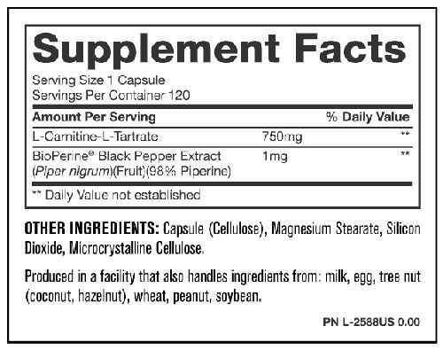 Mutant Carnitine 120 Capsules|Lowcostvitamin.com|Carnitine