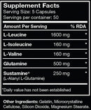 Myogenix BCAA+ G 250 Caps|Lowcostvitamin.com|BCAA