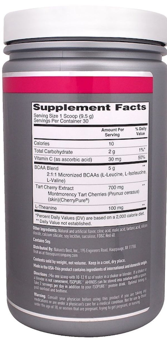 Nature's Best Isopure Aminos with BCAA|Lowcostvitamin.com|BCAA