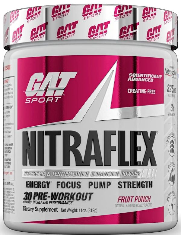 Nitraflex ADVANCED Pre-Workout GAT Sport Fruit Punch