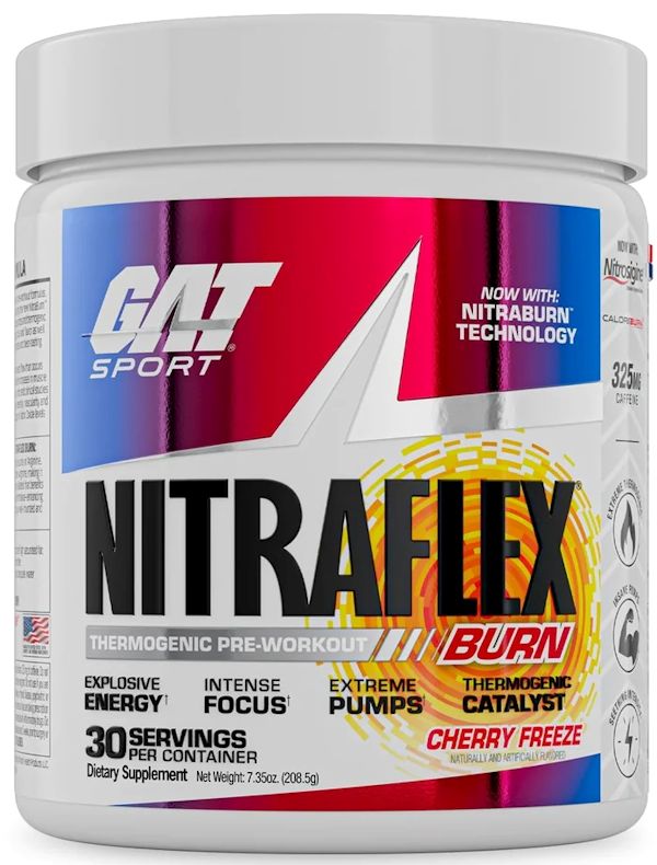 GAT Sport NITRAFLEX BURN intense pre-workout fat burner 