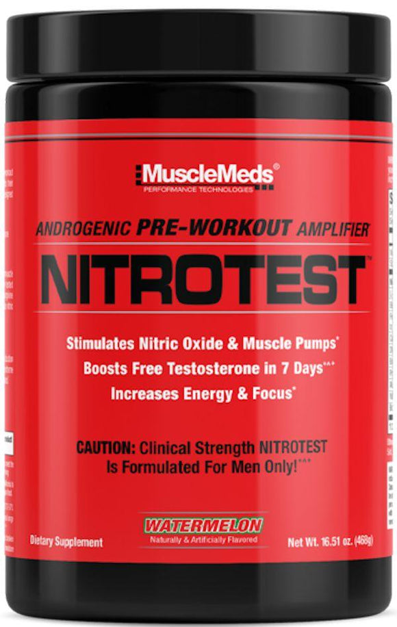MuscleMeds Nitrotest Pre-Workout 30 servings|Lowcostvitamin.com|pre workout