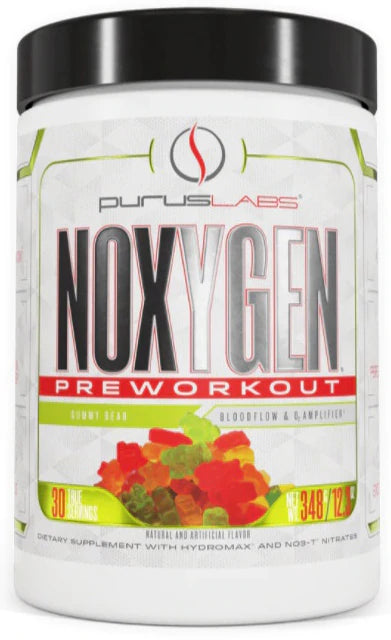 Purus Labs NOXYGEN Pre-Workout big pumps strawberry