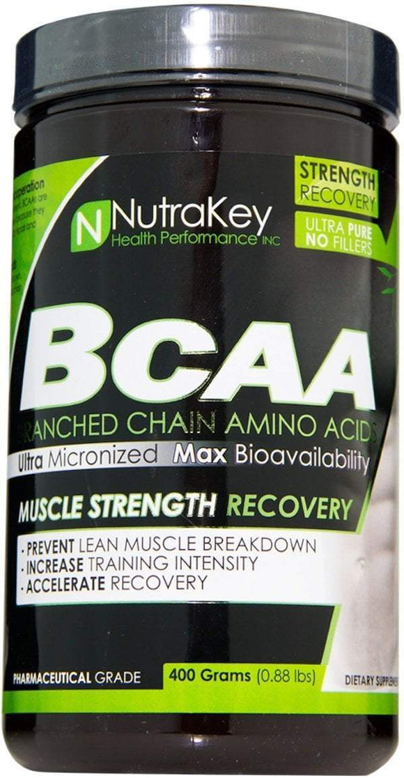 NutraKey BCAA Powder 400 gms|Lowcostvitamin.com|BCAA