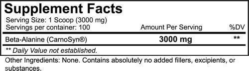 Nutrakey Beta Alanine 100 servings|Lowcostvitamin.com|Beta-alanine