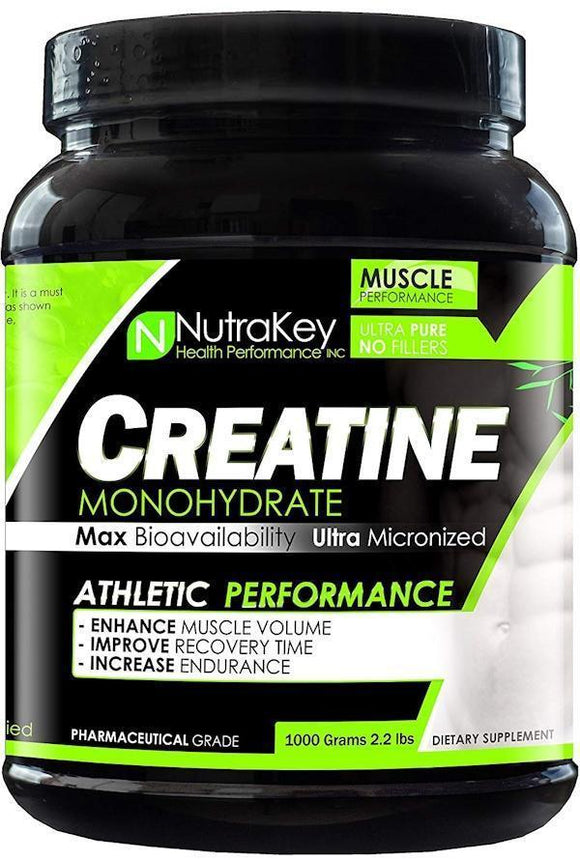 NutraKey Creatine Monohydrate 1000 gms|Lowcostvitamin.com|Creatine