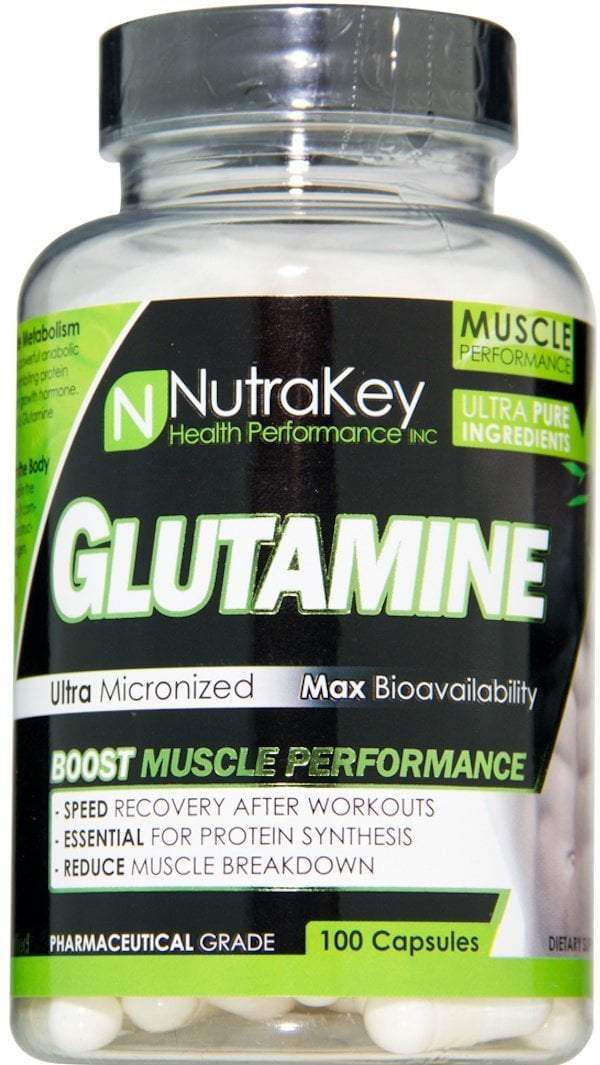 NutraKey Glutamine 100 Caps|Lowcostvitamin.com