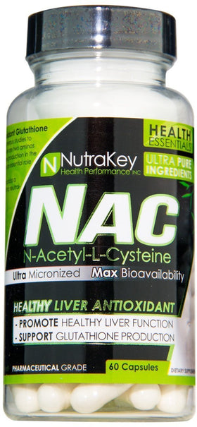 Nutrakey NAC 60 caps|Lowcostvitamin.com|Liver Support