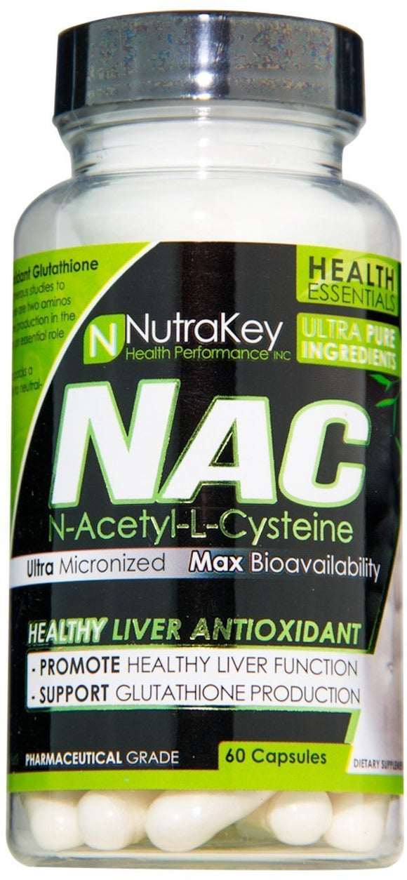 Nutrakey NAC 60 caps|Lowcostvitamin.com|Liver Support