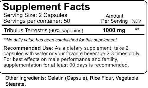 NutraKey Tribulus 100 Caps|Lowcostvitamin.com|Tribulus