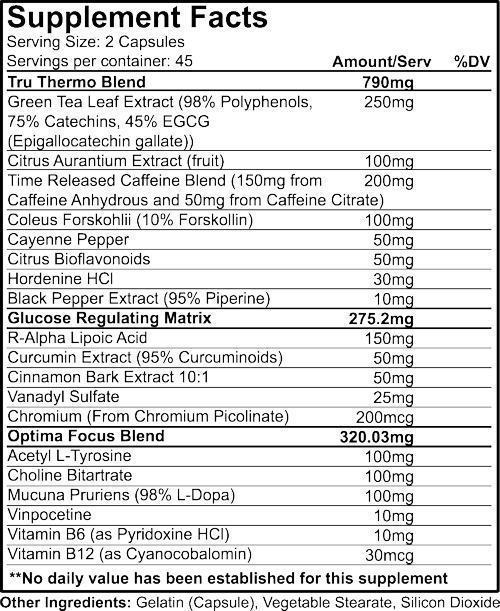 Nutrakey TRU Burn 90 Caps|Lowcostvitamin.com|Fat Burner