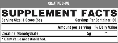 Nutrex Creatine Pure & Micronized Strength And Performance fact