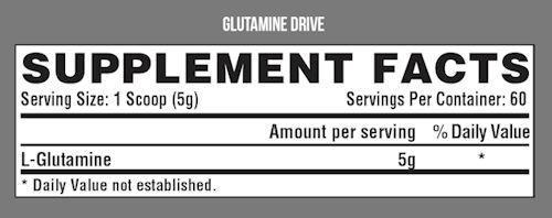 Nutrex Research Glutamine Nutrex Glutamine Drive Black 300 gms