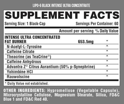 Nutrex Research Weight Loss Nutrex Lipo-6 Black Intense 60 caps
