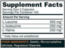 Optimum Nutrition BCAA 1000 200 Caps|Lowcostvitamin.com|BCAA