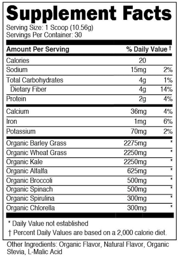 DAS Labs Bucked Up Organic Greens 30 servings|Lowcostvitamin.com|Greens - Superfoods