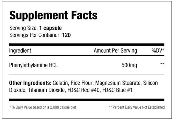 Serious Nutrition Solutions SNS PEA-500 Xtreme 120 caps|Lowcostvitamin.com|Phenylethylamine