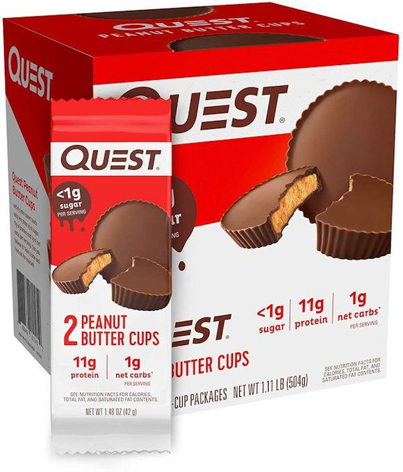Quest Peanut Butter Cups 12 packet|Lowcostvitamin.com|Protein Bars, Cookie and Food