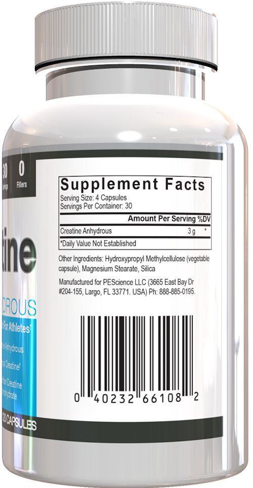 PEScience TruCreatine 120 caps|Lowcostvitamin.com|Creatine